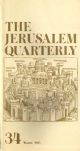 The Jerusalem Quarterly ; Number Thirty Four, Winter 1985